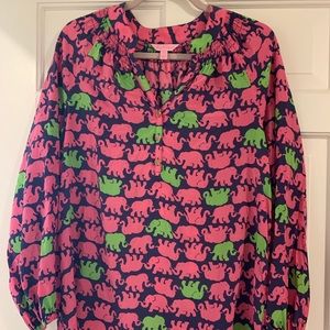 Lilly Pulitzer “Tusk in the Sun” Elsa Top. Size M